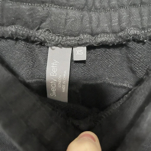 Sweaty Betty Black Essentials High Waist Longline Sweat Shorts Size XS - Picture 4 of 9